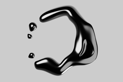 Preview: Black liquid with reflective surface.