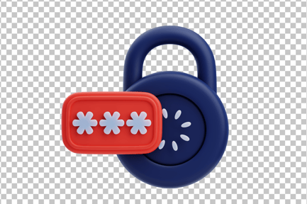 Preview: Password Security 3D Icon