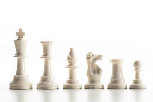 Preview: Chess figure isolated on the white background