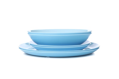 Preview: Tableware isolated on white background. Kitchen, serving