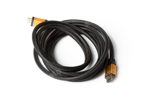 Preview: HDMI cable isolated on a white background