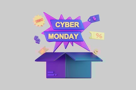Aperçu: Boîte de promotion du commerce de détail Cyber Monday