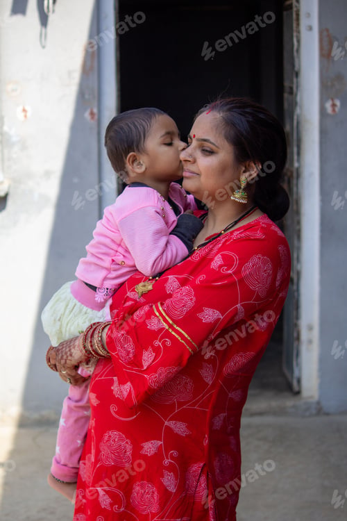 Preview: Mother and Child Sharing a Tender Kiss