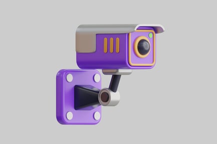 Preview: Purple rectangular object with camera lens