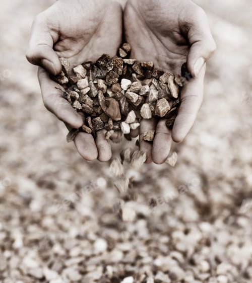 Preview: A handful of gravel
