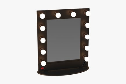 Preview: Illuminated Vanity Mirror with Bulbs