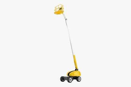 Preview: Yellow Telescopic Boom Lift - Construction Equipment