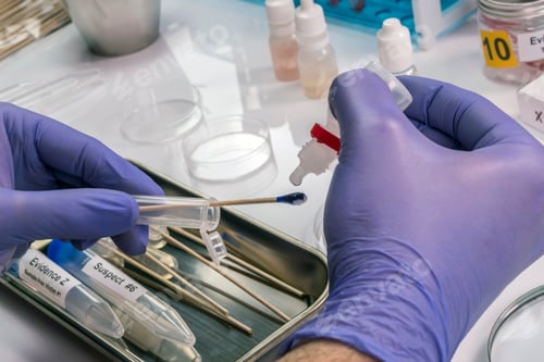 Preview: Hematological analysis with forensic test kit