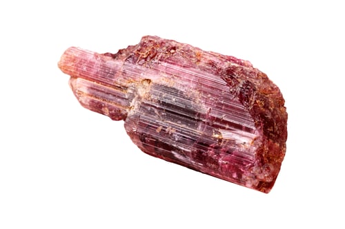 Preview: Tourmaline mineral stone on white background