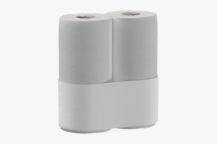 Preview: Two-Pack White Paper Towels with Generic Packaging