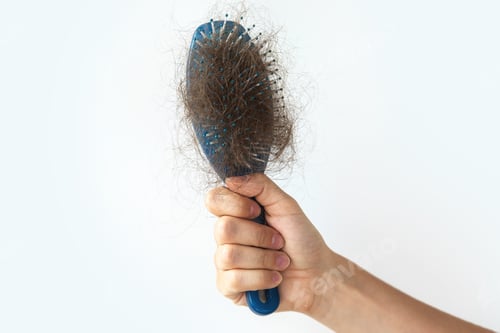 Preview: Hairbrush with a lot of female hair