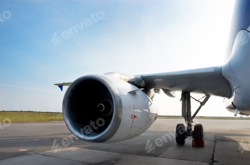 Preview: airplain at parking