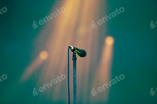 Preview: microphone on stage live concert