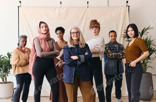 Preview: International Women's Day portrait of multi ethnic women