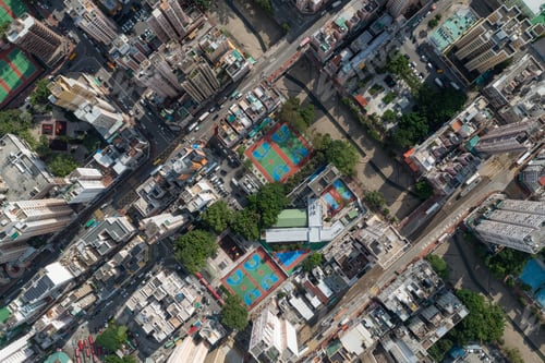 Preview: Top down view of Hong Kong Yuen Long district