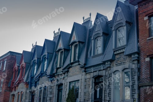 Preview: Colorful Victorian Houses in Square Saint Louis - Montreal, Quebec, Canada
