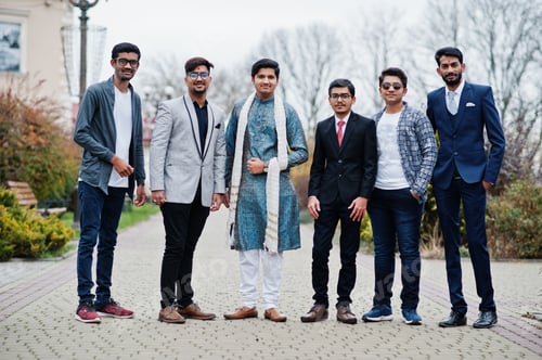 Preview: Group of south asian indian man