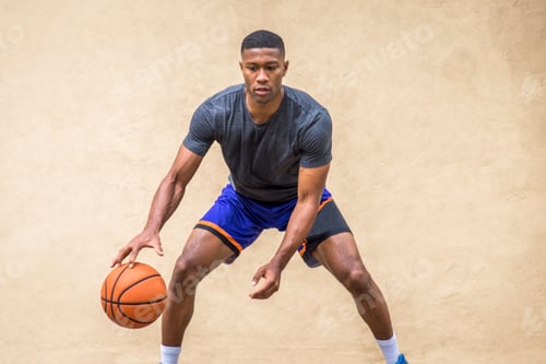 Preview: Basketball player training outdoors