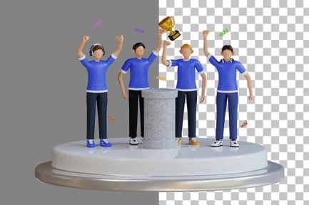 Preview: Esports Competition Winner 3D Illustration