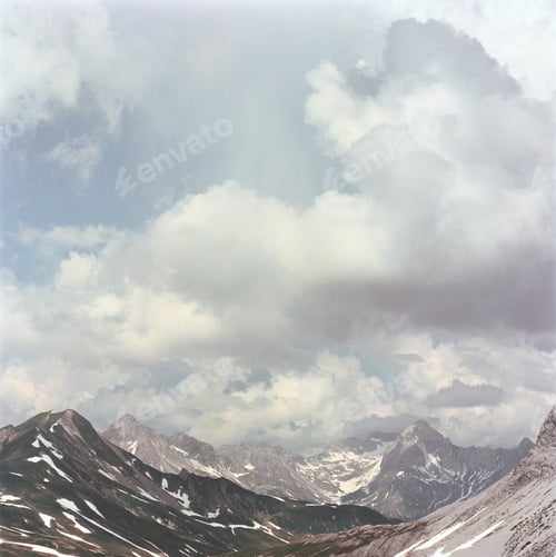 Preview: Storm clouds over mountains