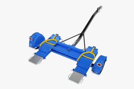 Preview: Blue Car Tow Dolly with Adjustable Wheel Mounts