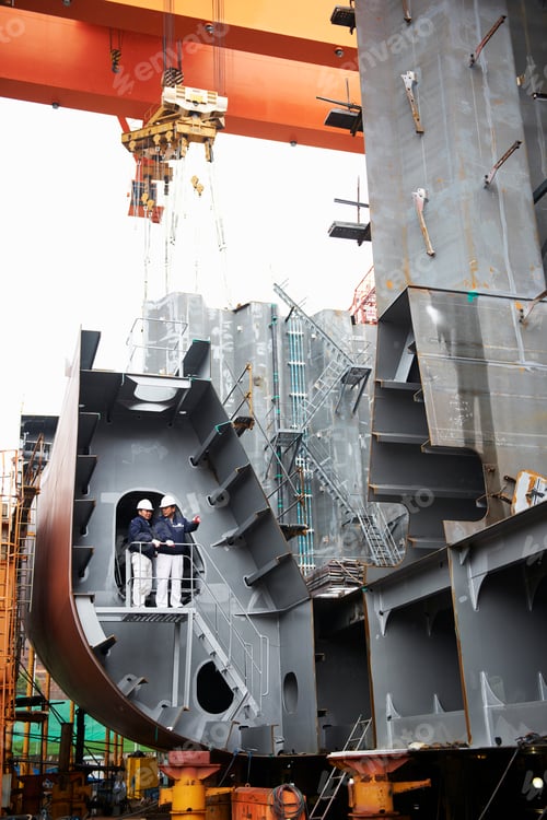 Preview: Workers at shipyard, GoSeong-gun, South Korea