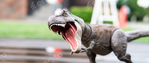 Preview: Dinosaur rubber toy on the children’s party