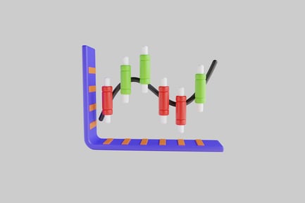 Preview: Candlestick chart with upward trend