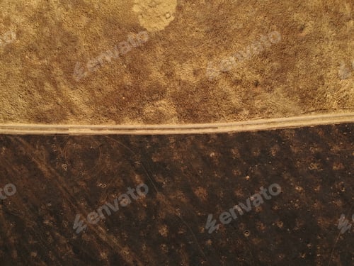 Preview: Scorched earth top view. Photo from a drone
