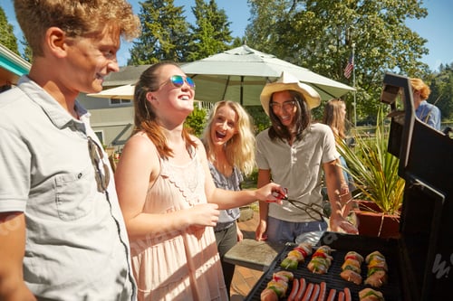 Preview: Friends at barbecue party