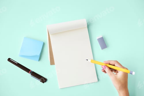 Preview: Blank Mockup Empty Page Diary Copy Space Concept