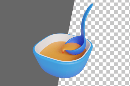 Preview: Soup Bowl 3D Icon