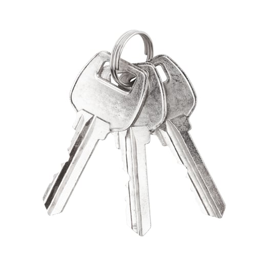 Set of Silver Keys on a Ring