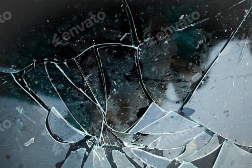 Preview: Texture of broken glass.