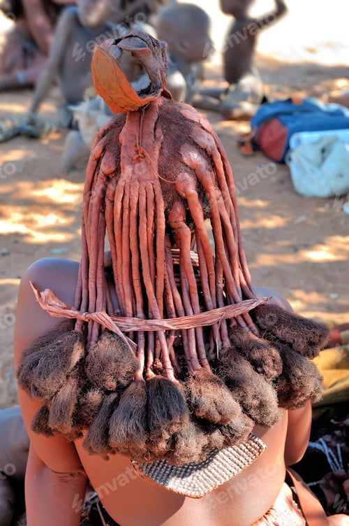 Preview: Hair style of a mature Himba woman