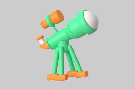 Preview: Stylized Telescope with Finder Scope