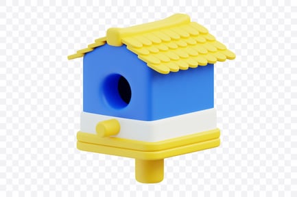 Preview: Birdhouse Wooden Hut