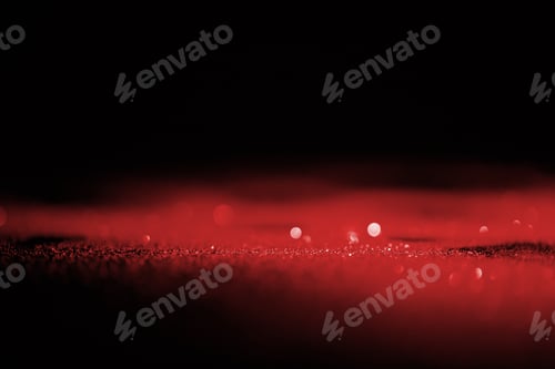 Preview: abstract shiny red glitter on dark background