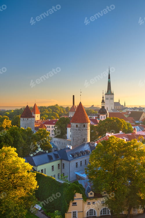 Preview: Tallinn, Estonia Old City Skyline