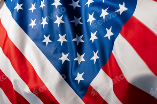 Preview: American Flag Stars and Stripes Close Up