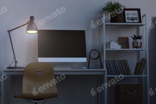 Preview: Home Office Workplace at Nigh