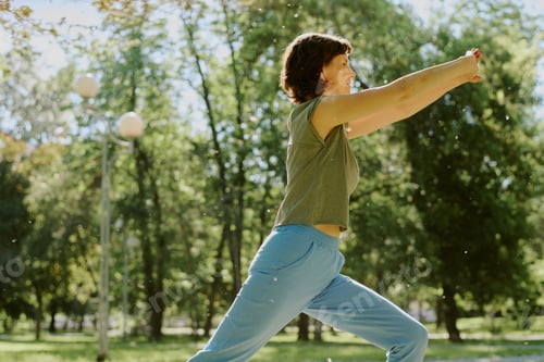 Preview: Senior Woman Stretching Body