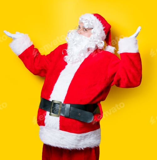 Preview: Funny Santa Claus have a joy