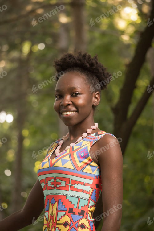Preview: One, Young Adult, Black African American Woman, Arms Outstreched, Upper Body Shot, Urban Area