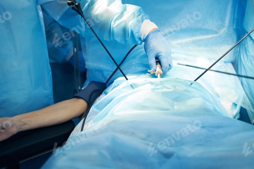 Preview: Laparoscopic Surgery with Tools in Operating Room