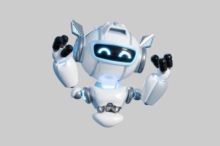 Aperçu: Robot de dessin animé sympathique