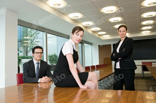 Preview: A portrait of three business people