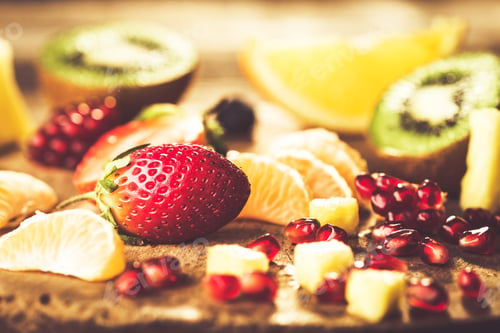 Preview: Fresh fruits mixed