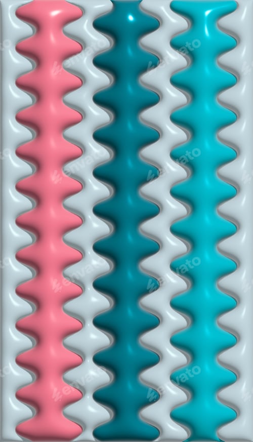 Preview: Abstract background with waves, 3D rendering illustration