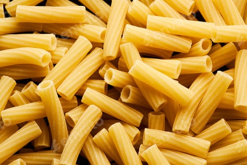 Preview: Food Background of Rigatoni Pasta